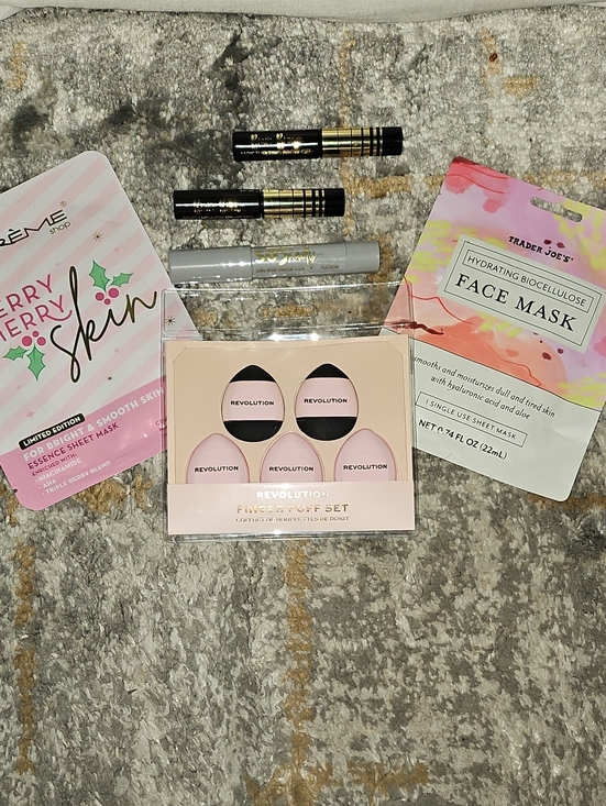 Revolution Other - Beauty Bundle 6 Items Face Masks Makeup Sponge Set Eye Browl Gels Shadow Stick